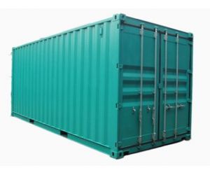 How many square meters of plastic wood flooring can the large cabinet and the small cabinet respectively hold?